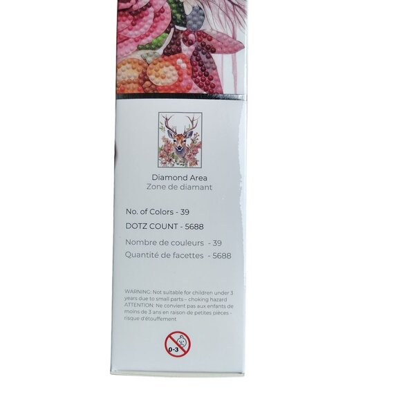 Diamond Dotz Special Edition Floral Deer Facet Art Painting Kit - Picture 4 of 8